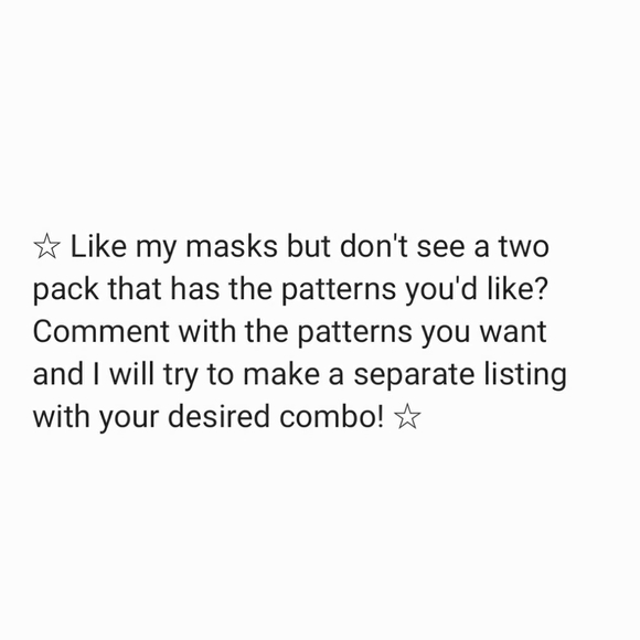 2 Pack of Handmade Masks - Pink Diva/Sweets - Picture 6 of 6